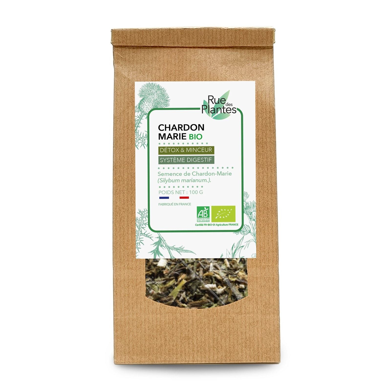 Chardon marie bio semence tisane - Rue Des Plantes