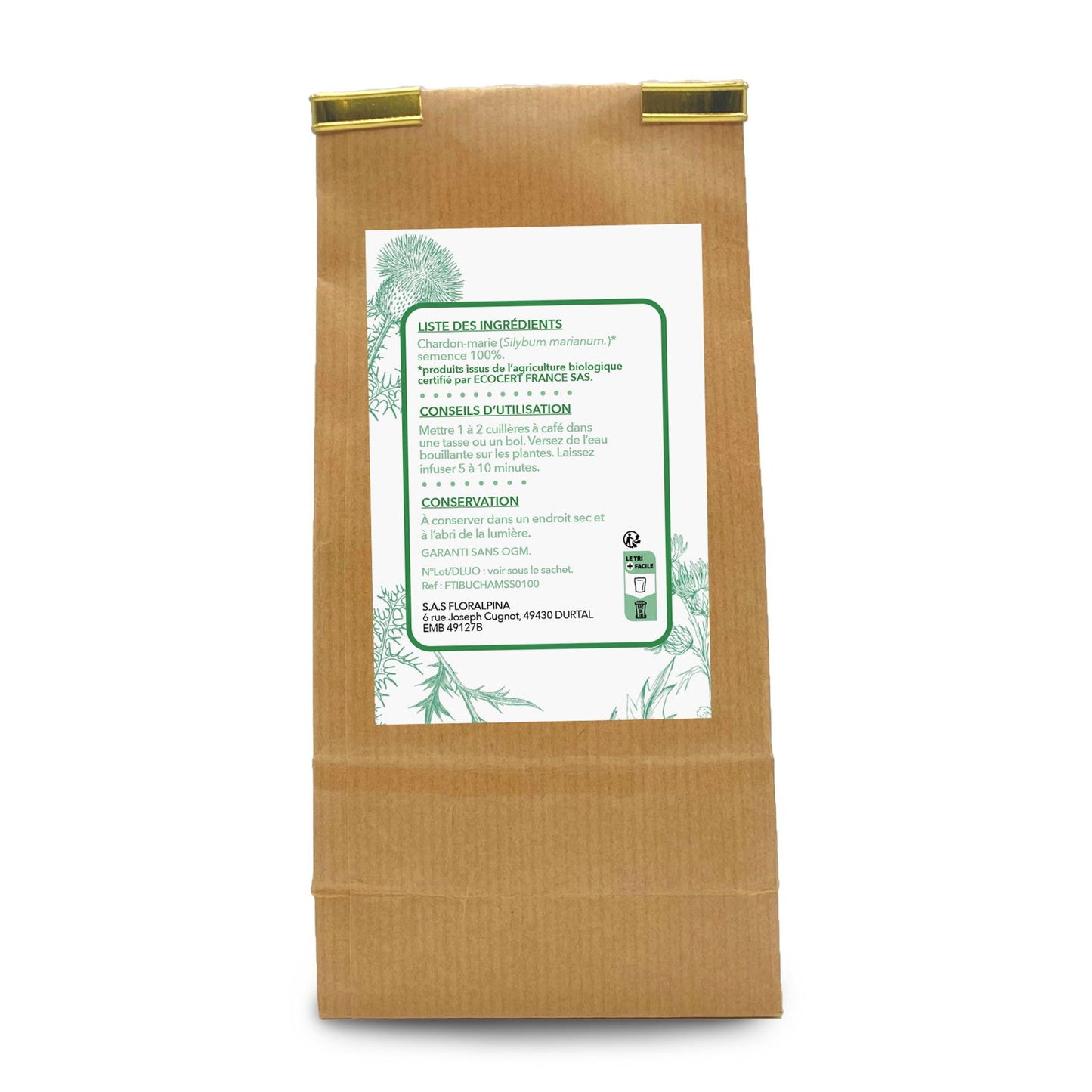 Achat Chardon marie bio semence tisane - Rue Des Plantes