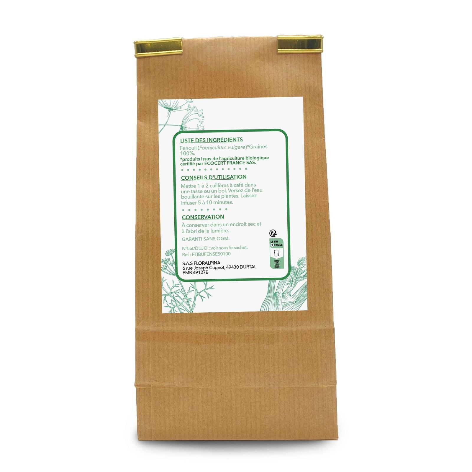 Fenouil doux semence BIO Tisane - Rue Des Plantes