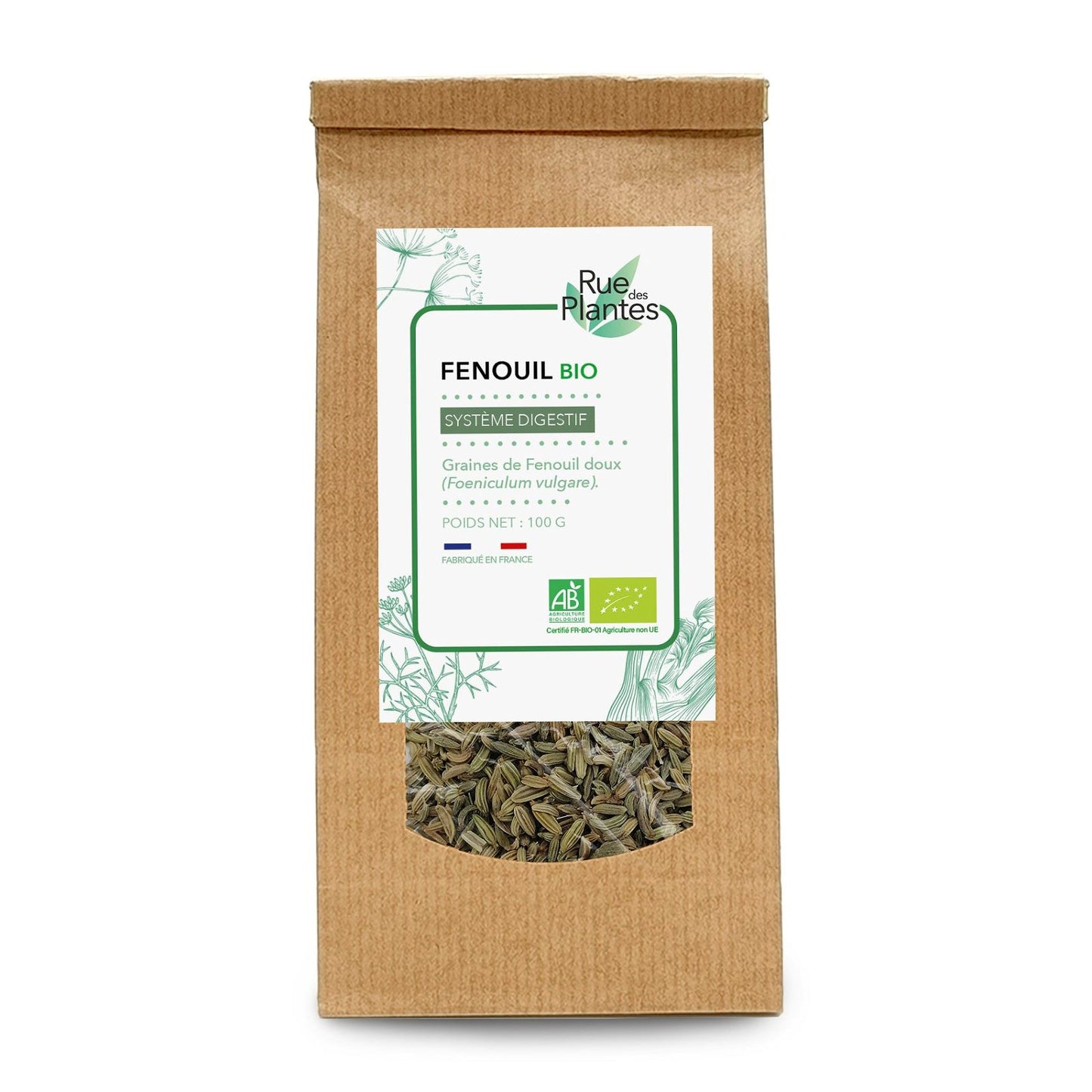 Achat Fenouil doux semence BIO Tisane - Rue Des Plantes