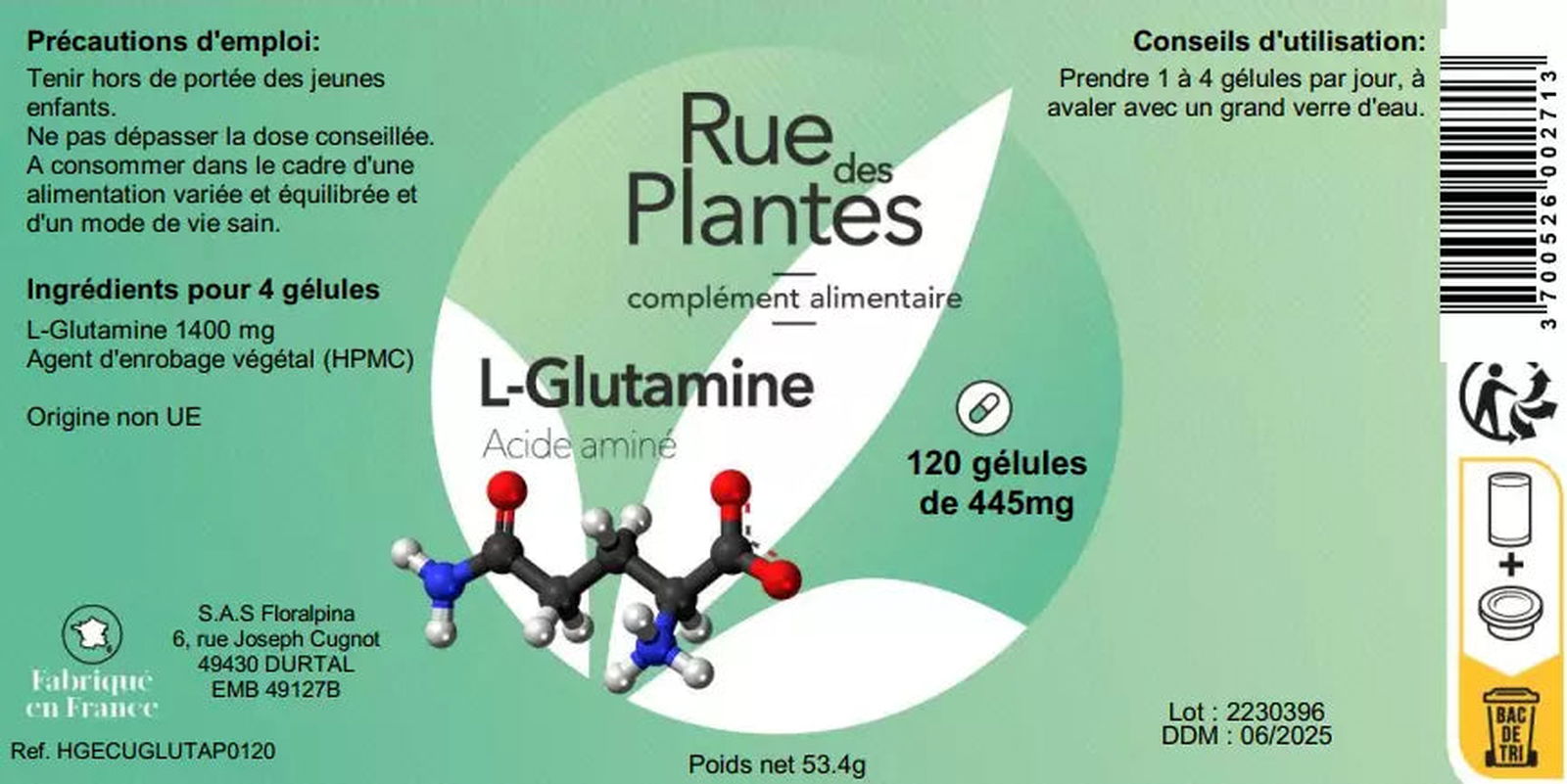 L-Glutamine - Rue Des Plantes