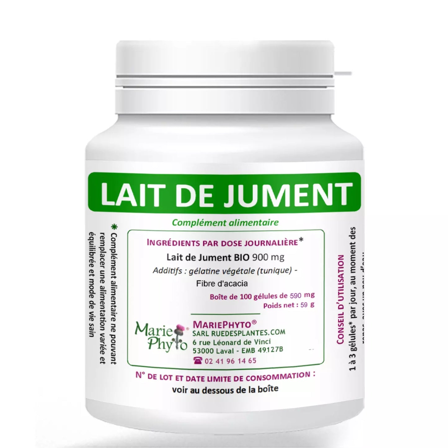 Achat Lait de jument bio