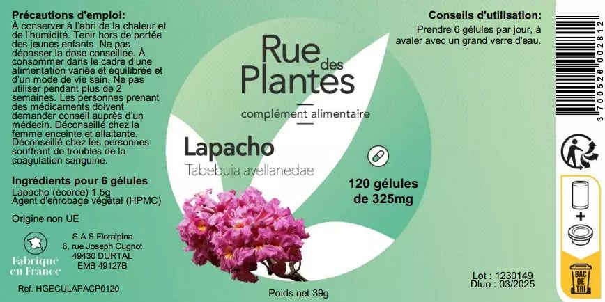 Achat Lapacho - Rue Des Plantes