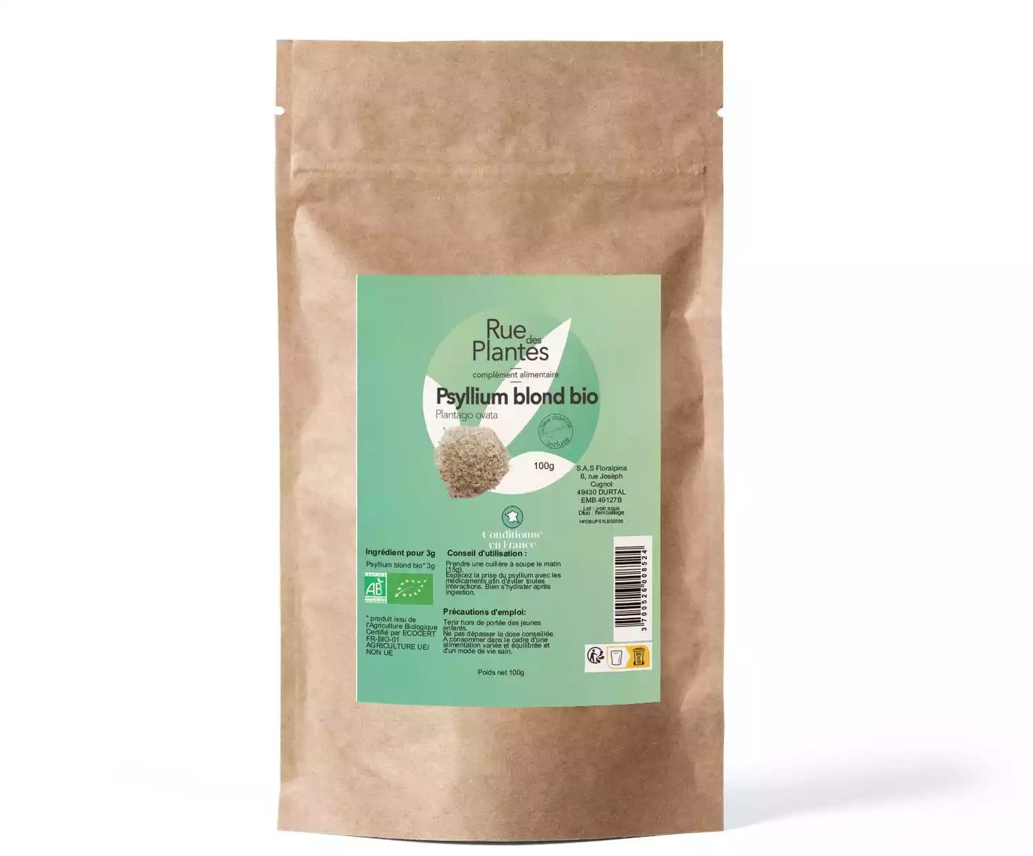 Psyllium blond bio - Rue Des Plantes