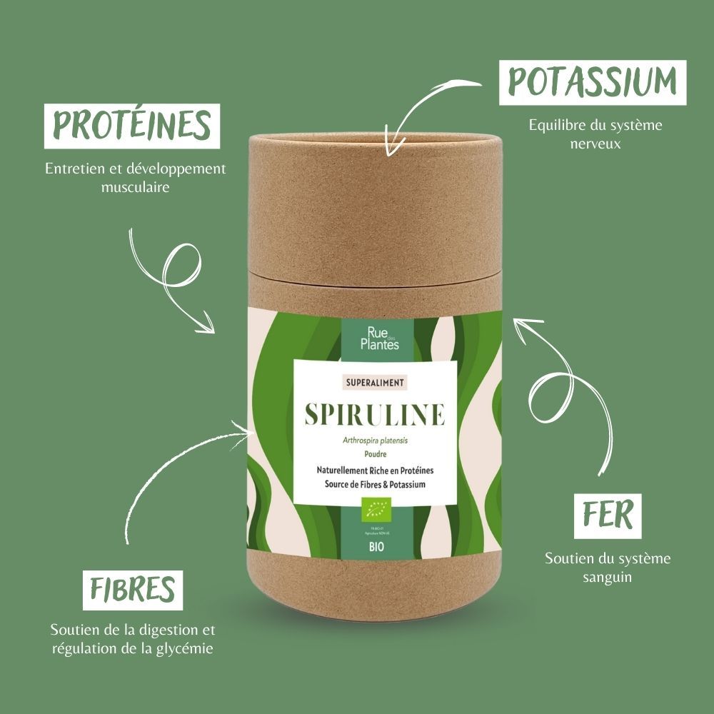 Achat Spiruline bio - Wonder-Plantes - Rue Des Plantes