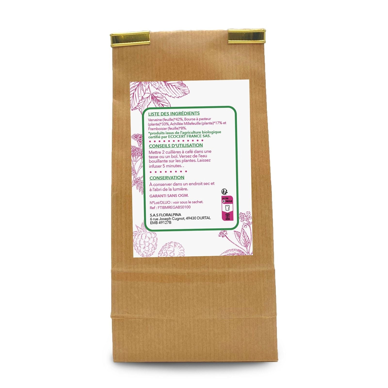 Tisane Règles abondantes bio - Rue Des Plantes