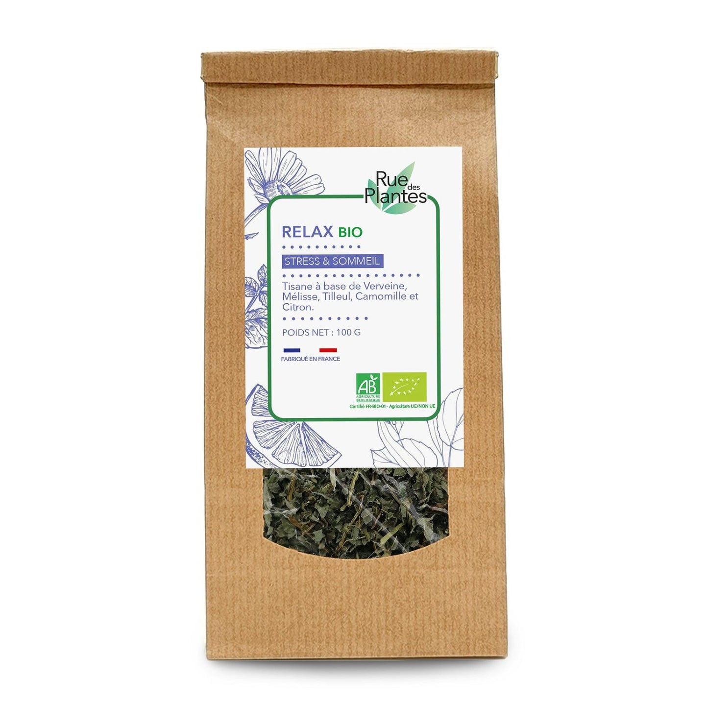 Achat Tisane Relax bio - Rue Des Plantes