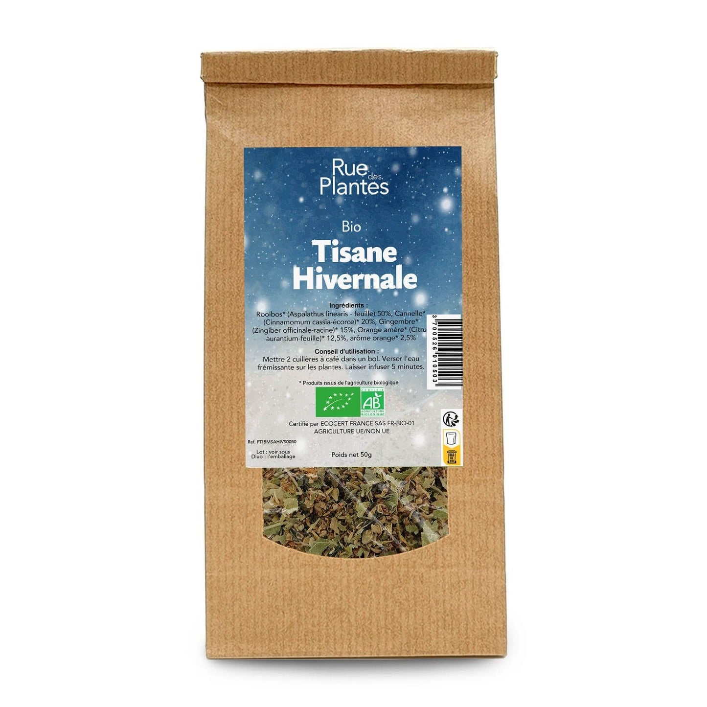 Achat Tisane bio Hivernale - Rue Des Plantes