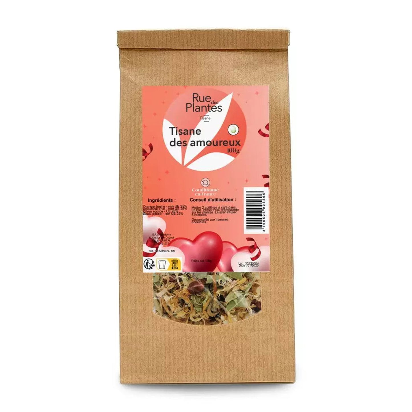 Achat Tisane des amoureux - Rue Des Plantes