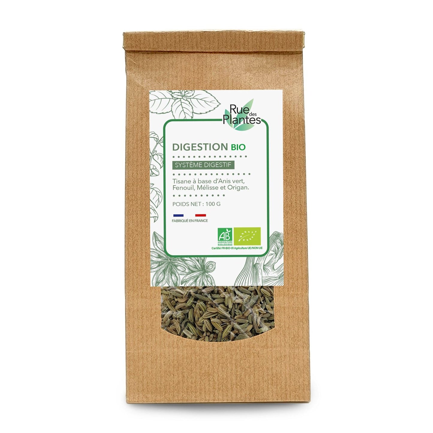 Achat Tisane digestion bio - Rue Des Plantes