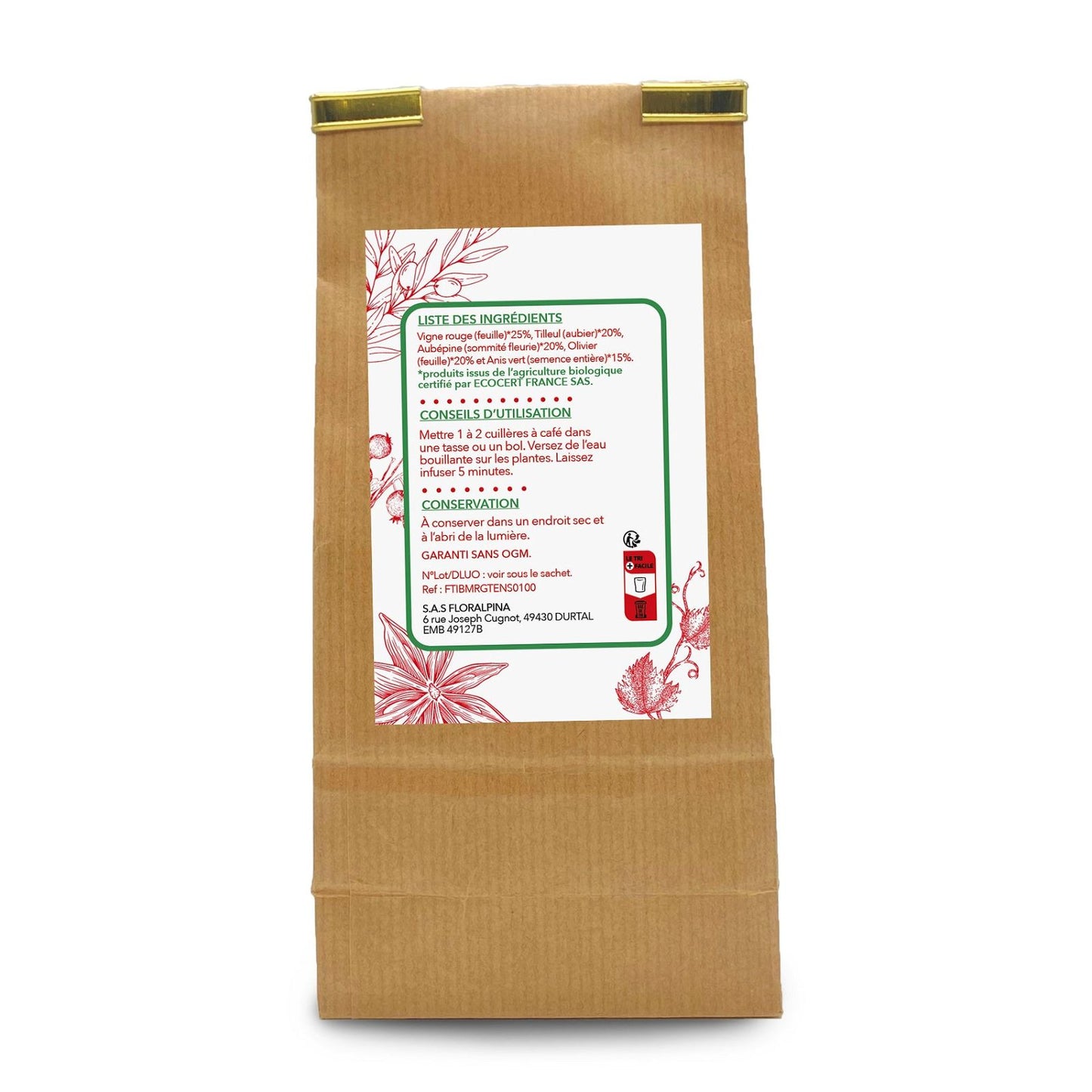 Achat Tisane tension bio - Rue Des Plantes