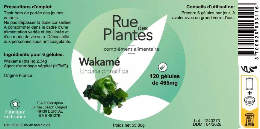 Achat Wakamé - Rue Des Plantes